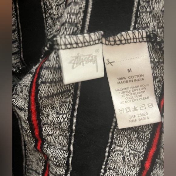 STÜSSY Signature Logo Stripe Band Tank Top Surfing Skateboard Hip Hop Shirt Art - Picture 10 of 14